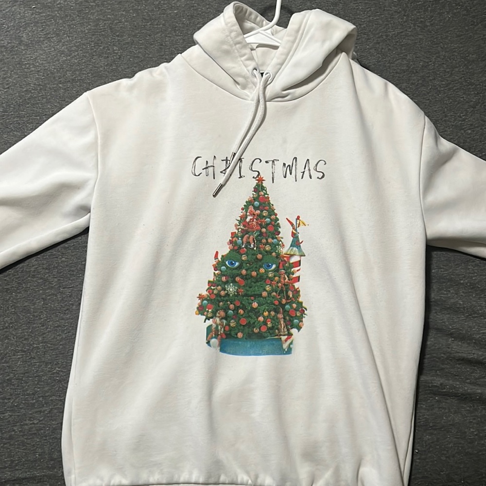 Denim & Flower Christmas Hoodie